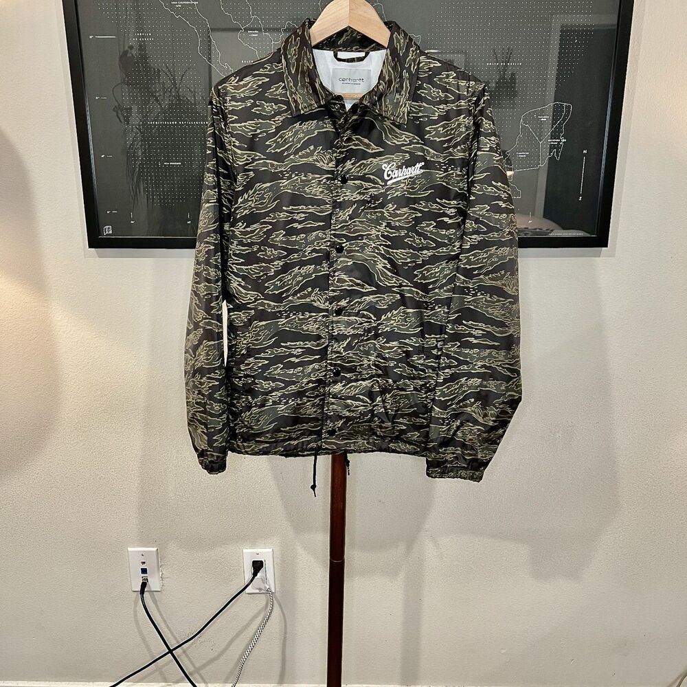 Carhartt WIP - Strike Coach Jacket in Camo (#1022421.676.00.03) - Brown, Green